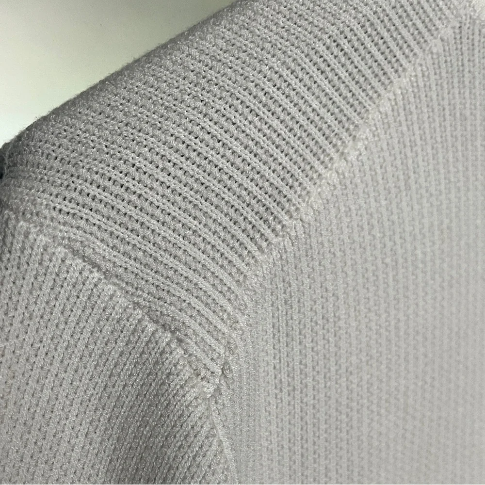 Men’s Classic English Rib Sweater with Half Zip, Medium